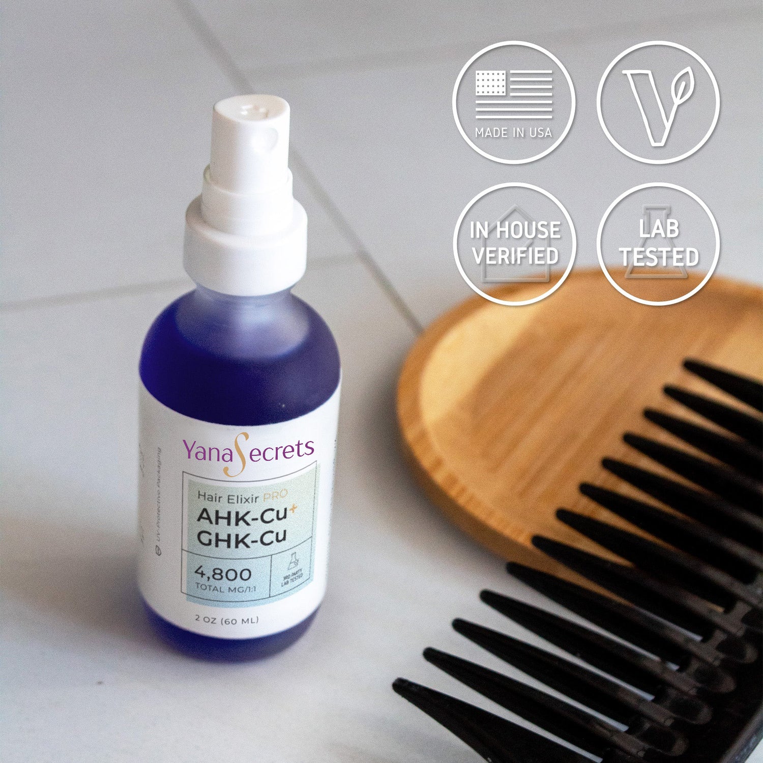 AHK-CU + GHK-CU Hair Serum Pro YanaSecrets AHK-CU + GHK-CU Hair Serum Pro YanaSecrets